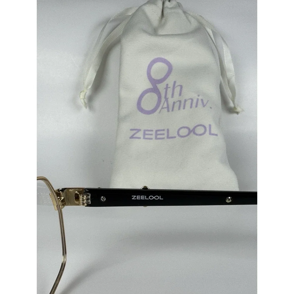Zeelool Women's Sterling Gold Aviator Metal Eyeglass Frame‎